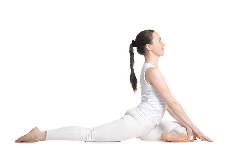 La posture du cygne en Yin yoga